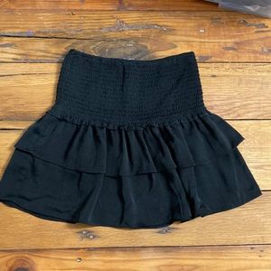 Forever 21 Black ruffle mini skirt Size XS
